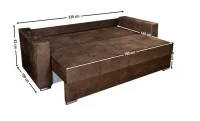 Canapea Extensibilă Vegas Bonell Mini, Maro 5