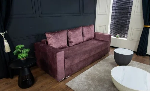 Canapea Extensibilă Vegas Bonell Mini, Mov