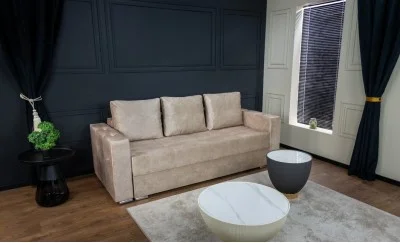 Canapea Extensibilă Vegas Bonell Max, Bej deschis
