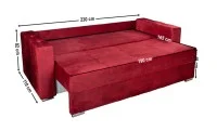 Canapea Extensibilă Vegas Bonell Max, Rosu 5