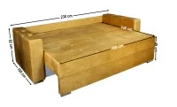 Canapea Extensibilă Vegas Memory Mini, Mustar 4