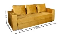 Canapea Extensibilă Vegas Bonell Max, Mustar