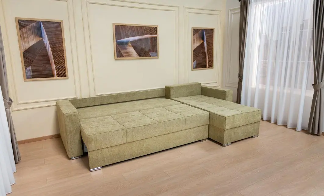 Colțar Extensibil Claudia Mare XXL Bonell Verde Olive - Aragon 35, Interschimbabil