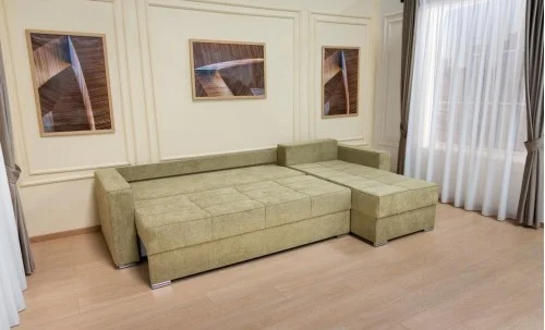 Colțar Extensibil Claudia Mare XXL Bonell Verde Olive - Aragon 35, Interschimbabil