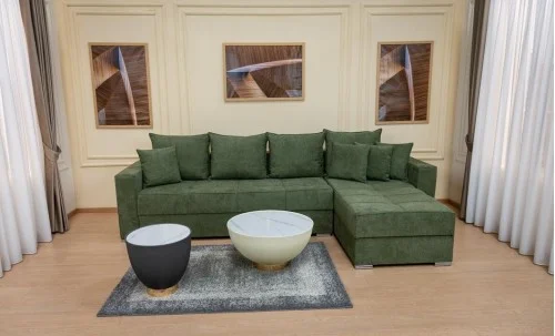 Colțar Extensibil Claudia Mare XXL Bonell Verde - Aragon 39, Interschimbabil