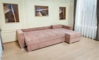 Colțar Extensibil Claudia Mare XXL Memory Roz - Aragon 62, Interschimbabil