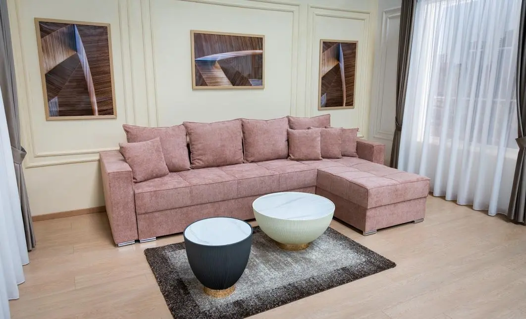 Colțar Extensibil Claudia Mare XXL Memory Roz - Aragon 62, Interschimbabil 8