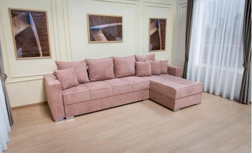 Colțar Extensibil Claudia Mare XXL Memory Roz - Aragon 62, Interschimbabil