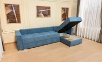 Colțar Extensibil Claudia Mare XXL Memory Albastru - Aragon 74, Interschimbabil 6