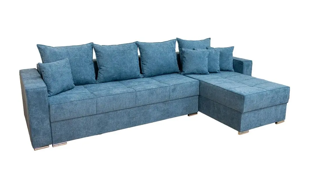 Colțar Extensibil Claudia Mare XXL Memory Albastru - Aragon 74, Interschimbabil