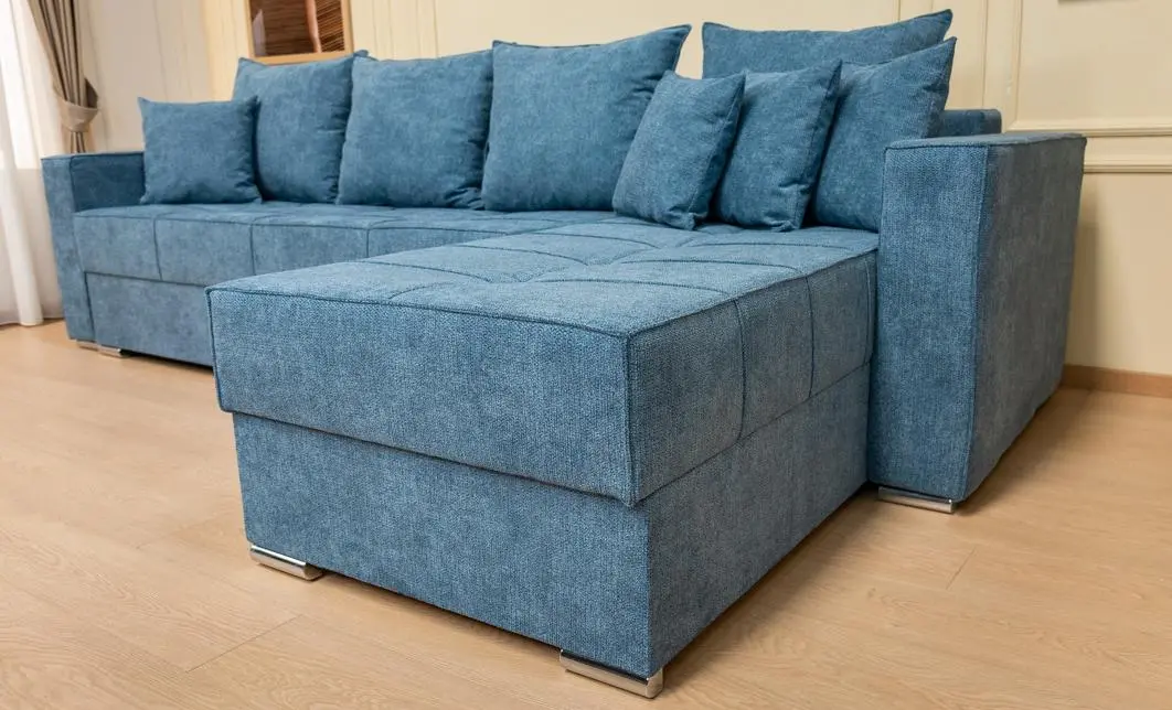 Colțar Extensibil Claudia Mare XXL Memory Albastru - Aragon 74, Interschimbabil 10