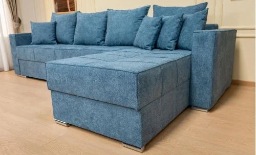 Colțar Extensibil Claudia Mare XXL Memory Albastru - Aragon 74, Interschimbabil