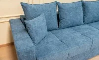 Colțar Extensibil Claudia Mare XXL Memory Albastru - Aragon 74, Interschimbabil