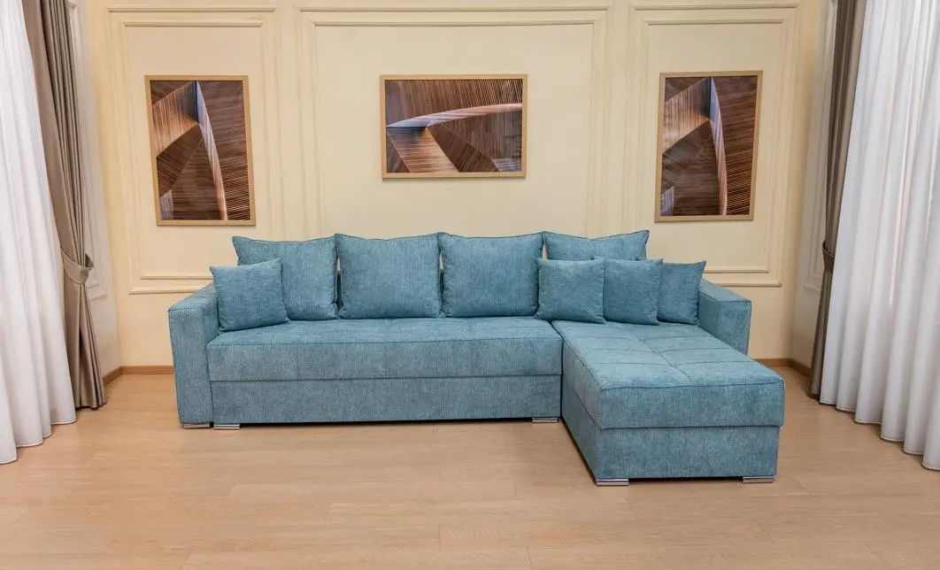Colțar Extensibil Claudia Mare XXL Memory Albastru Deschis - Aragon 75 Interschimbabil 9