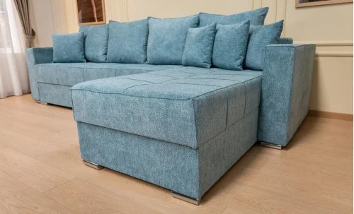 Colțar Extensibil Claudia Mare XXL Memory Albastru Deschis - Aragon 75 Interschimbabil