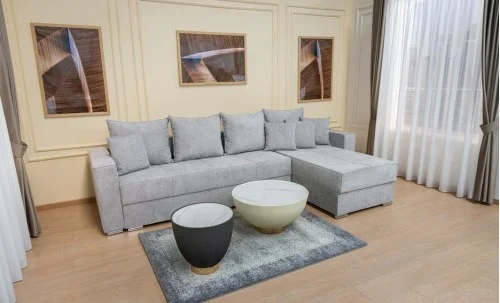 Colțar Extensibil Claudia Mare XXL Memory Gri - Aragon 83, Interschimbabil