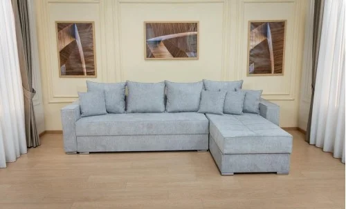 Colțar Extensibil Claudia Mare XXL Memory Gri - Aragon 83, Interschimbabil