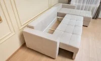 Colțar Extensibil Claudia Mare XXL Memory Bej - Lemon 01 Interschimbabil