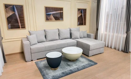 Colțar Extensibil Claudia Mare XXL Bonell Gri Lemon 05, Interschimbabil