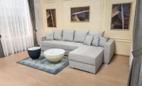 Colțar Extensibil Claudia Mare XXL Bonell Gri Lemon 05, Interschimbabil 9