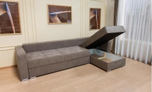 Colțar Extensibil Claudia Mare XXL Memory Maro - Lemon 26 Interschimbabil