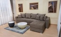 Colțar Extensibil Claudia Mare XXL Memory Maro - Lemon 26 Interschimbabil