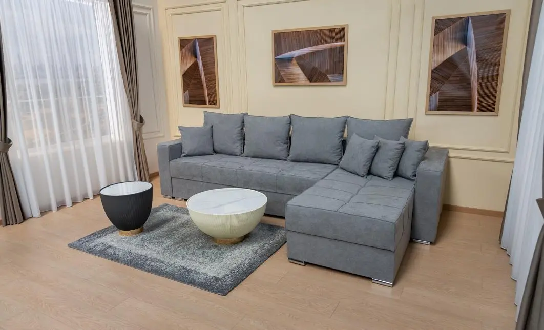 Colțar Extensibil Claudia Mare XXL Bonell Gri - Lemon 12, Interschimbabil 9