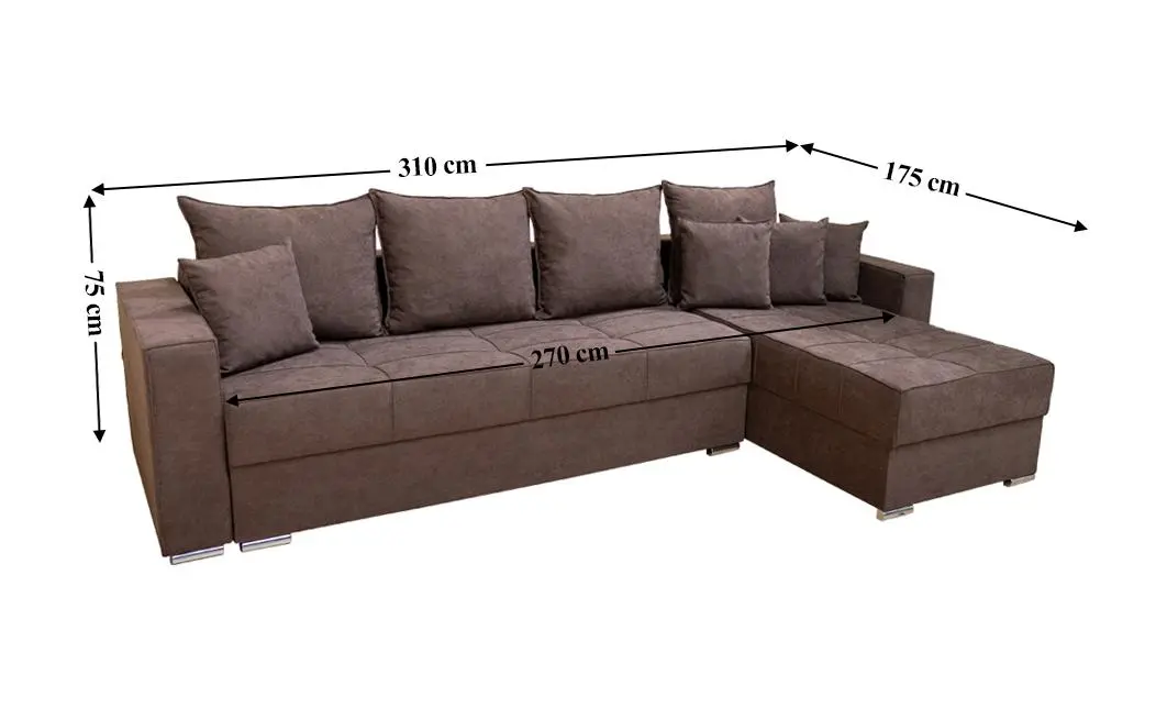 Colțar Extensibil Claudia Mare XXL Bonell Maro Închis - Lemon 28, Interschimbabil 3