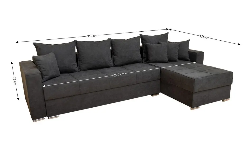 Colțar Extensibil Claudia Mare XXL Memory XXL - Lemon 30, Interschimbabil 2