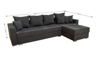 Colțar Extensibil Claudia Mare XXL Memory XXL - Lemon 30, Interschimbabil 2