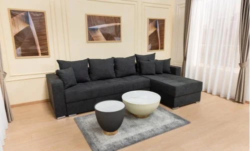 Colțar Extensibil Claudia Mare XXL Memory XXL - Lemon 30, Interschimbabil