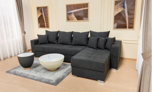 Colțar Extensibil Claudia Mare XXL Memory XXL - Lemon 30, Interschimbabil