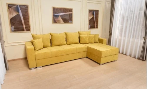 Colțar Extensibil Claudia Mare XXL Bonell Galben - Lemon 43, Interschimbabil