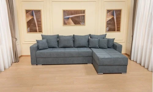 Colțar Extensibil Claudia Mare XXL Bonell Gri- Lemon 56, Interschimbabil	