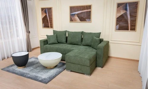 Colțar Extensibil Claudia XXS Memory Verde - Aragon 39 Interschimbabil