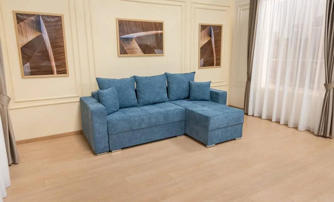 Colțar Extensibil Claudia XXS Memory Albastru - Aragon 74 Interschimbabil 10