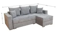 Colțar Extensibil Claudia XXS Memory Gri - Aragon 90 Interschimbabil 2
