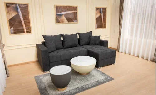 Colțar Extensibil Claudia XXS Memory Negru - Aragon 99 Interschimbabil