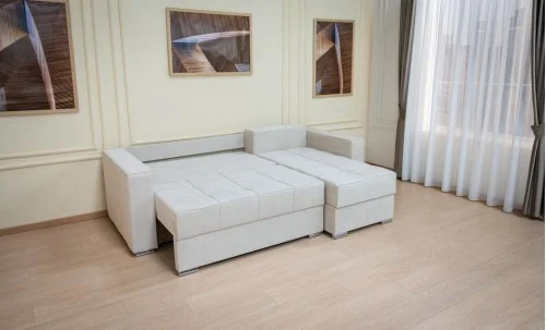Colțar Extensibil Claudia XXS Memory Bej - Lemon 01 Interschimbabil