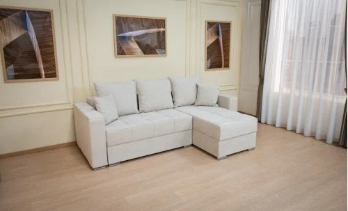 Colțar Extensibil Claudia XXS Memory Bej - Lemon 01 Interschimbabil