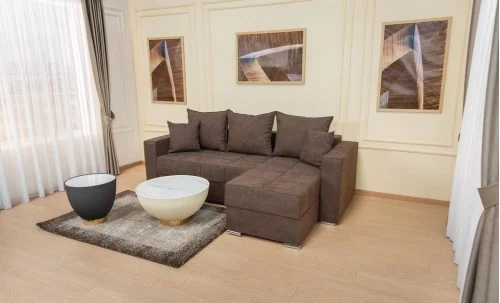 Colțar Extensibil Claudia XXS Memory Maro - Lemon 28 Interschimbabil