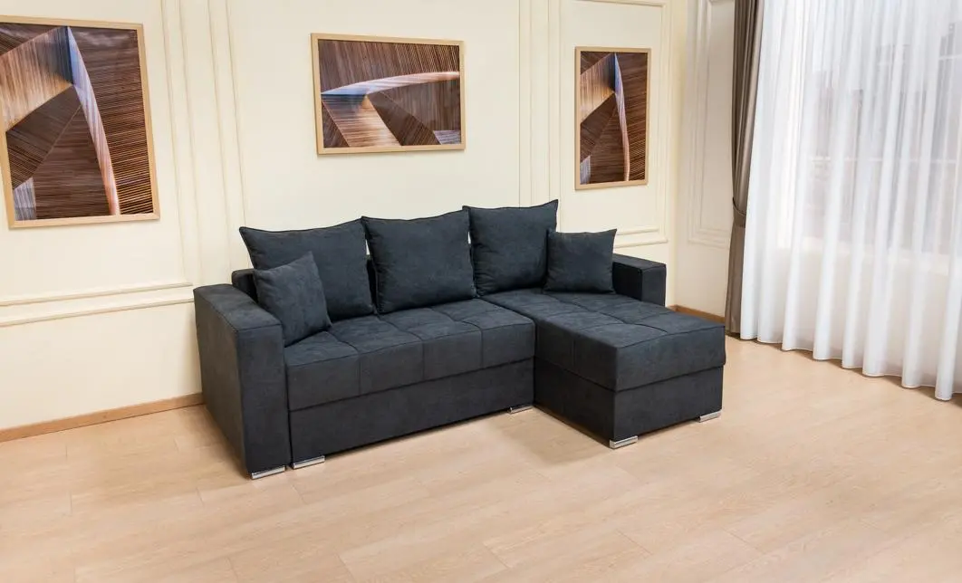Colțar Extensibil Claudia XXS Memory Negru - Lemon 30 Interschimbabil
