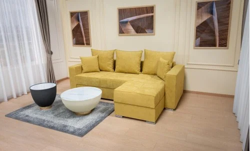 Colțar Extensibil Claudia XXS Memory Galben - Lemon 43 Interschimbabil