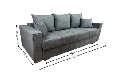 Canapea Extensibilă Claudia Bonell Mini, Gri