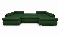 Colțar Extensibil Confort U cu Spumă HR, Verde Smarald 5