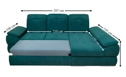 Colțar Extensibil Denver 2 Verde - Vega 27 Dreapta