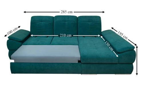 Colțar Extensibil Denver 2 Verde - Vega 27 Dreapta