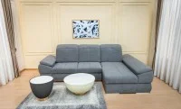 Colțar Extensibil Denver 2 Gri Deschis- Vega 33 Dreapta