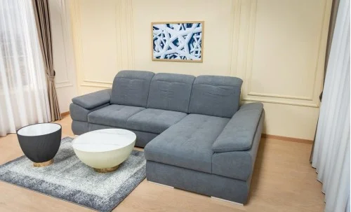 Colțar Extensibil Denver 2 Gri Deschis- Vega 33 Dreapta