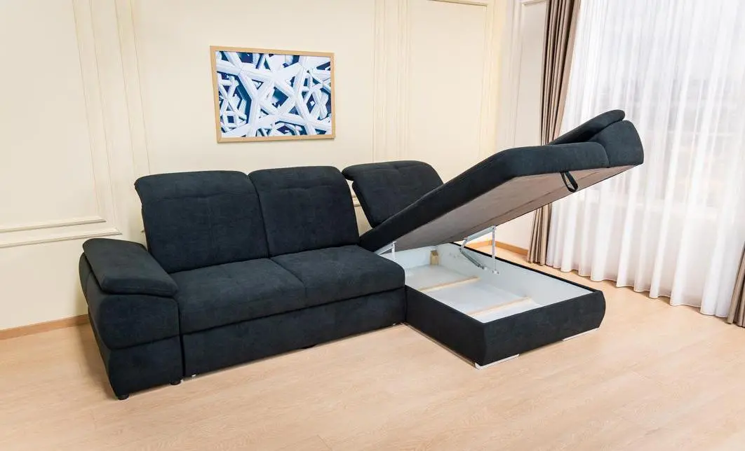 Colțar Extensibil Denver 2 Negru - Vega 70 Dreapta 6